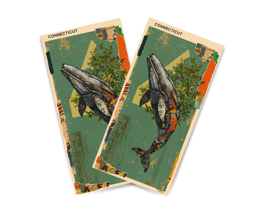 "Connecticut - State Mixed Media" Cornhole Wrap