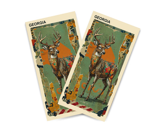 "Georgia - State Mixed Media" Cornhole Wrap