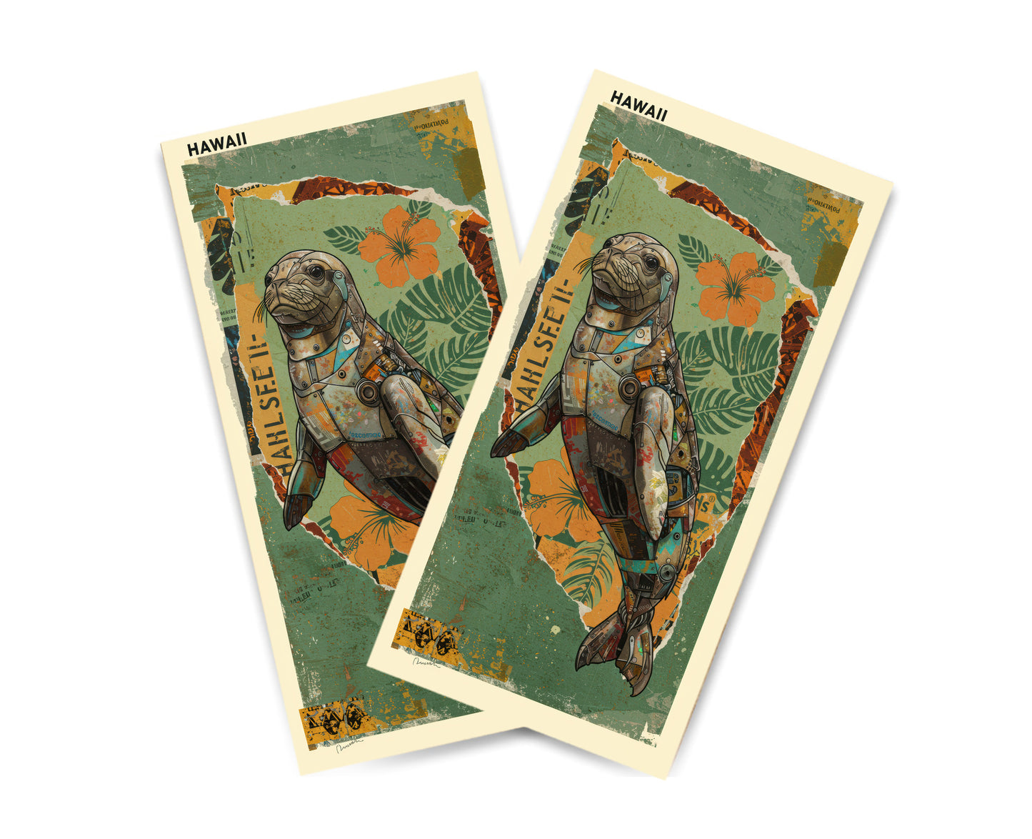 "Hawaii - State Mixed Media" Cornhole Wrap