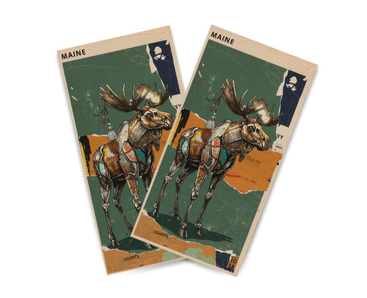 "Maine - State Mixed Media" Cornhole Wrap