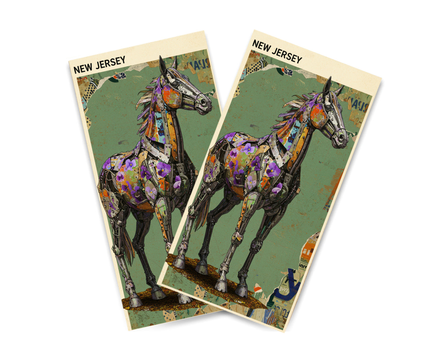 "New Jersey - State Mixed Media" Cornhole Wrap