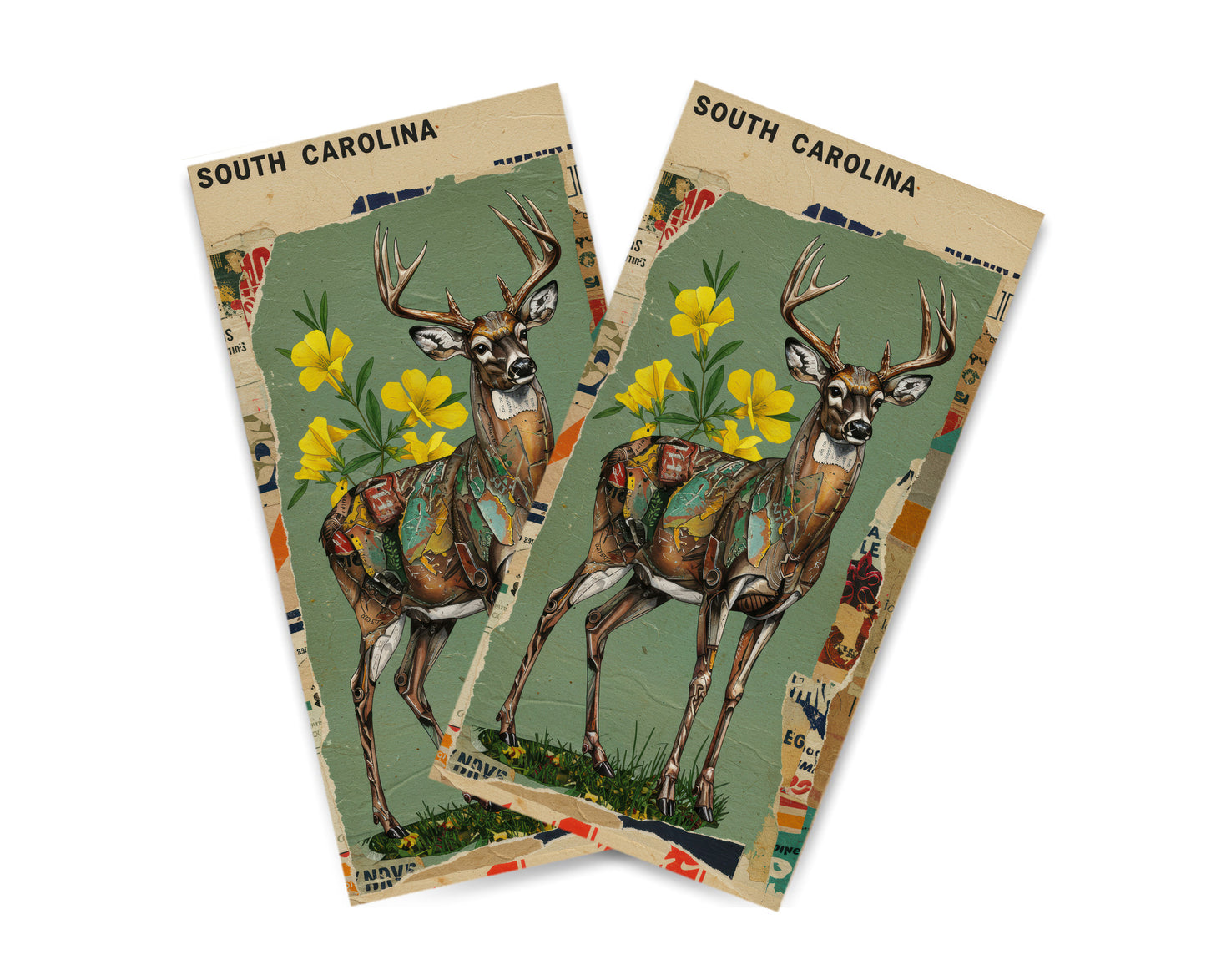 "South Carolina - State Mixed Media" Cornhole Wrap