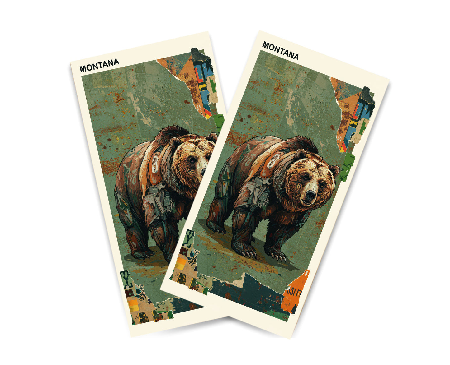 "Montana - State Mixed Media" Cornhole Wrap