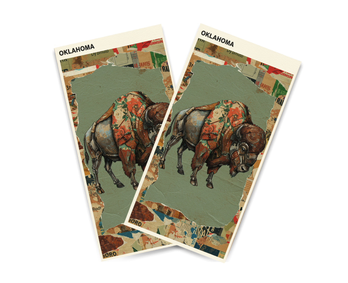 "Oklahoma - State Mixed Media" Cornhole Wrap