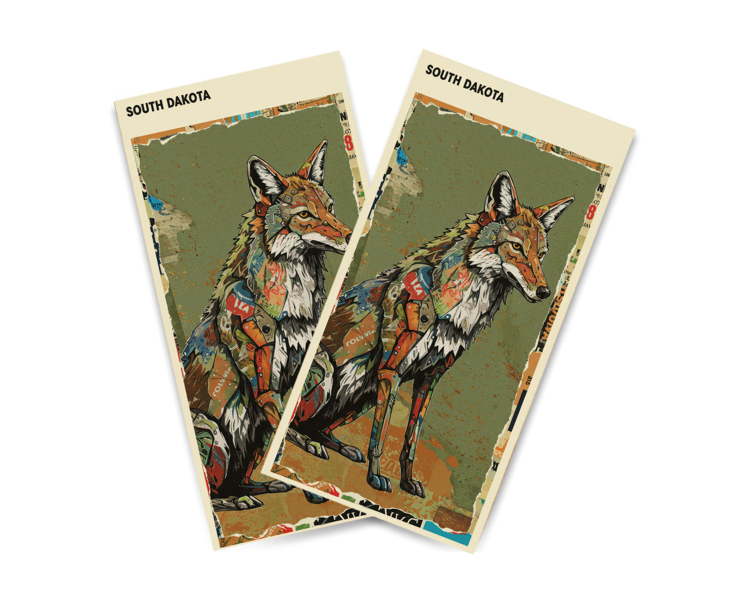 "South Dakota - State Mixed Media" Cornhole Wrap