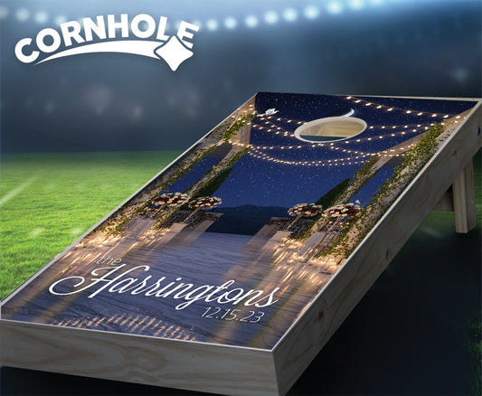 "Fantasy Wedding Ball" Cornhole Boards