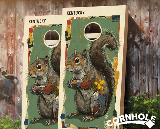 "Kentucky - State Mixed Media " Cornhole Boards