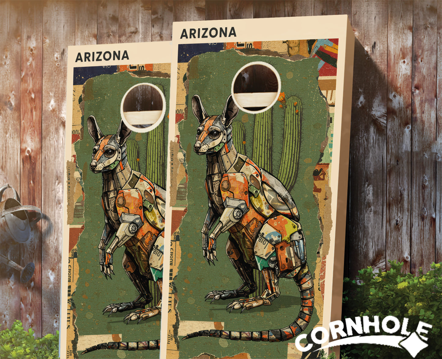 "Arizona - State Mixed Media " Cornhole Boards