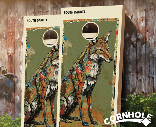 "South Dakota - State Mixed Media " Cornhole Boards