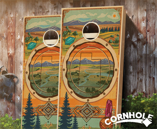 "Utah - State Wood Homage " Cornhole Boards