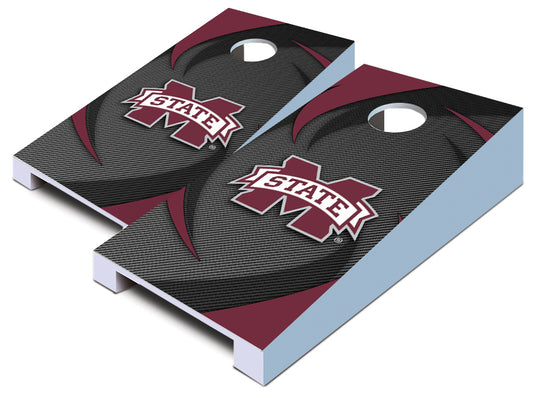 "Mississippi State Swoosh" Tabletop Cornhole Boards