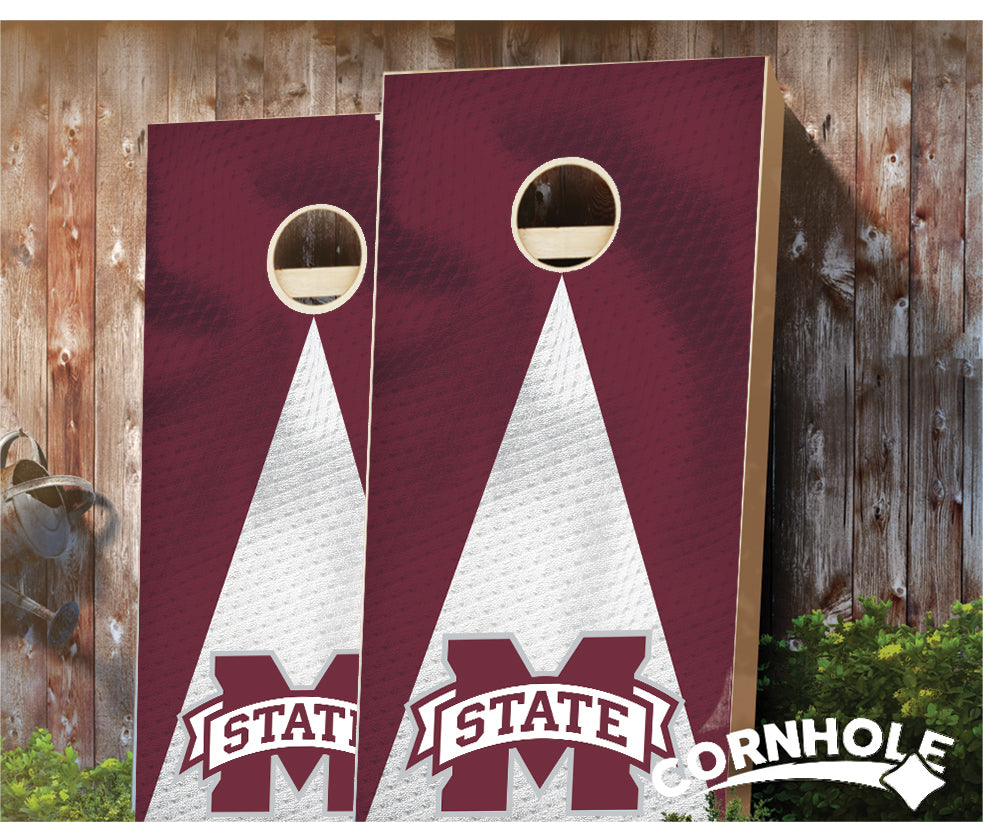 "Mississippi State Jersey" Cornhole Boards