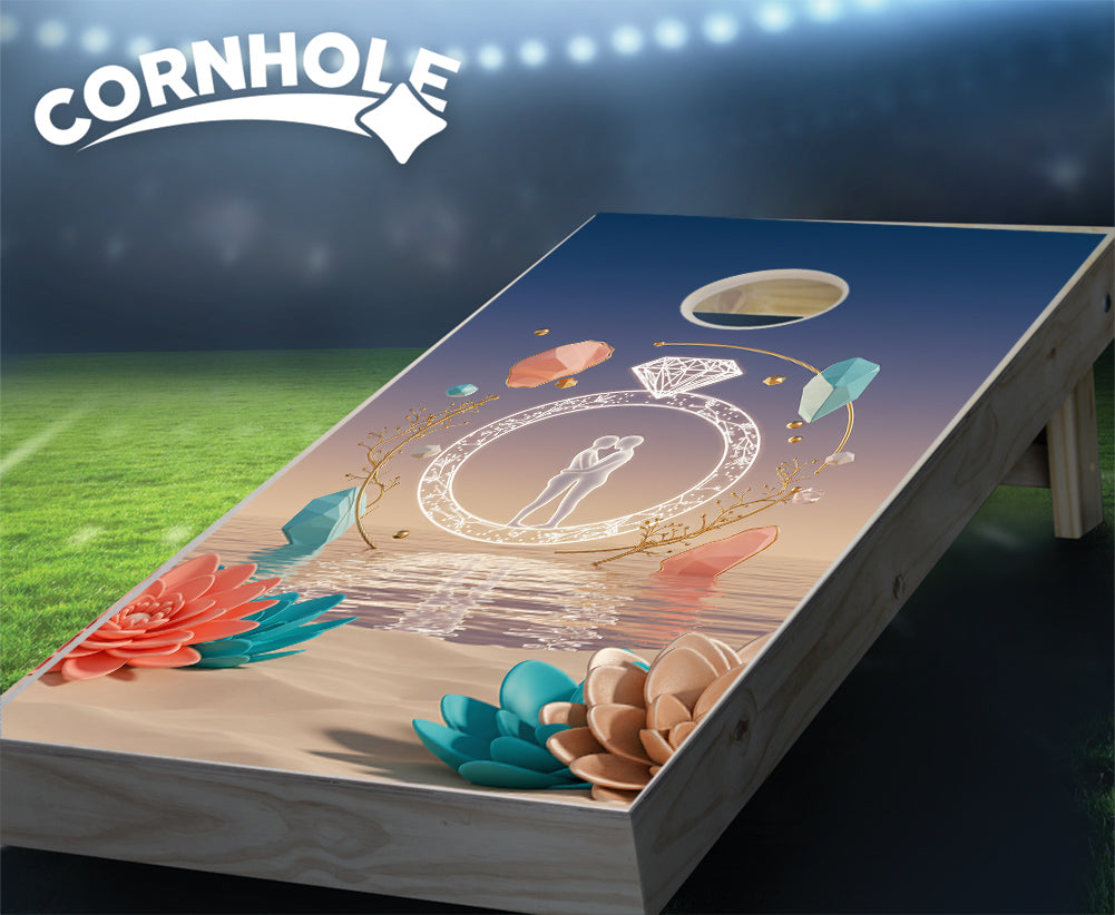 "Couple of the Hour" Cornhole Boards