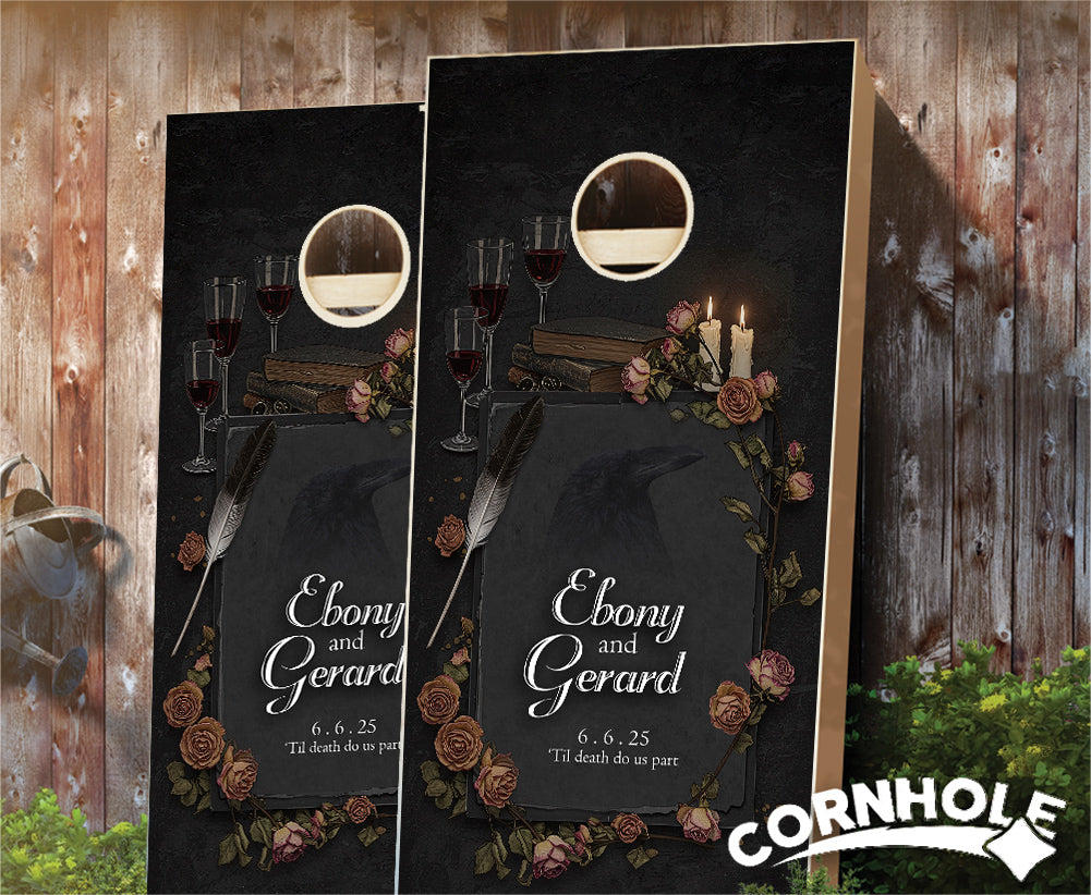 "Dark Academie" Cornhole Boards