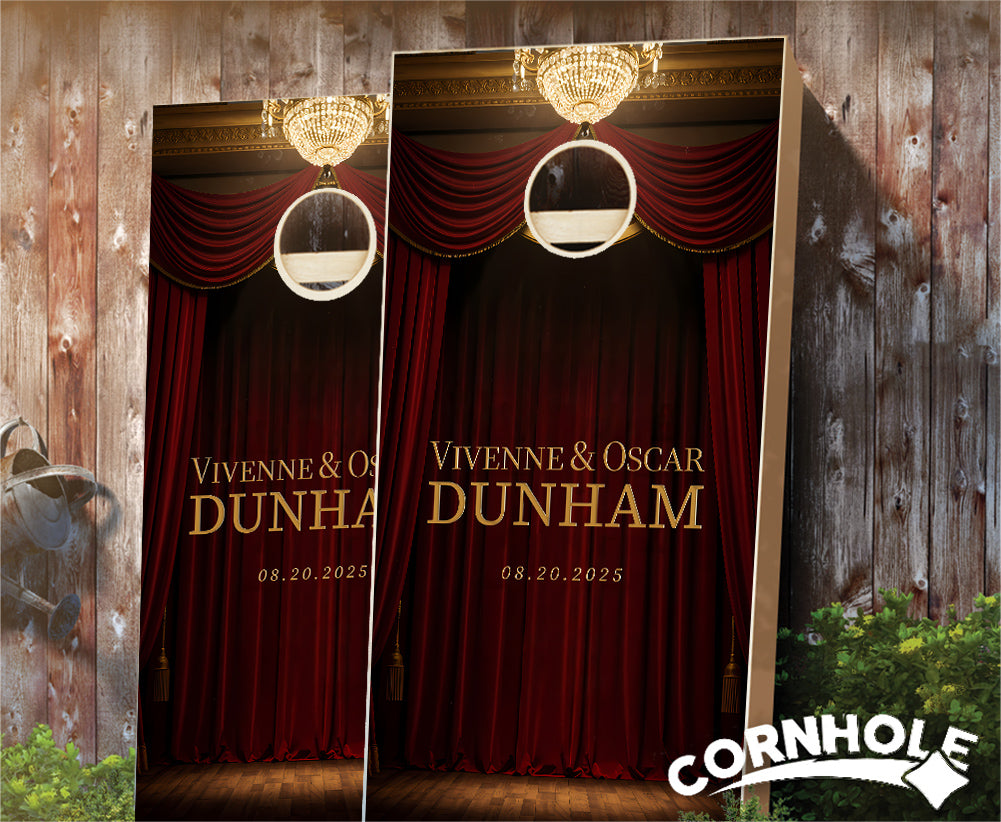 "Theater" Cornhole Boards