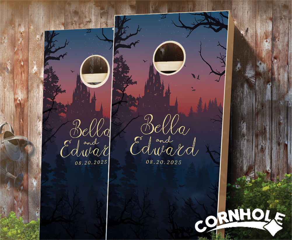 "Transylvania Romance" Cornhole Boards