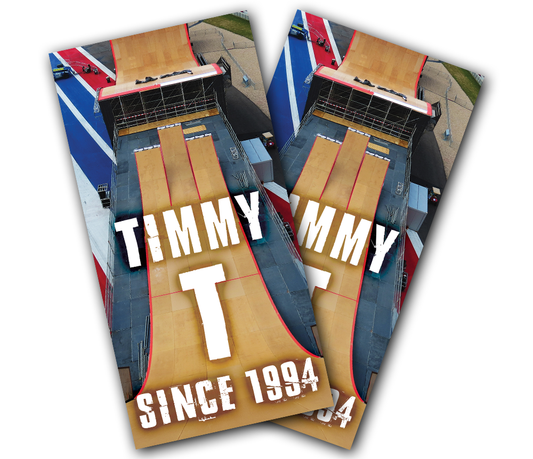 "Ramp Drop In" Personalized Cornhole Wrap