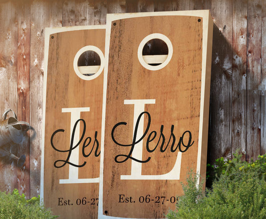 "Family Established" Cornhole Boards