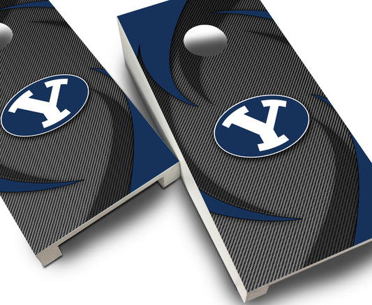 "BYU Swoosh" Tabletop Cornhole Boards