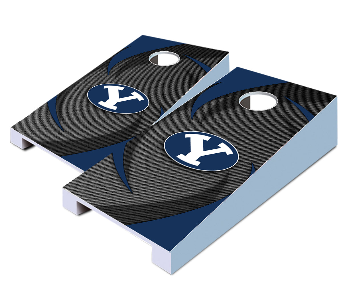 "BYU Swoosh" Tabletop Cornhole Boards