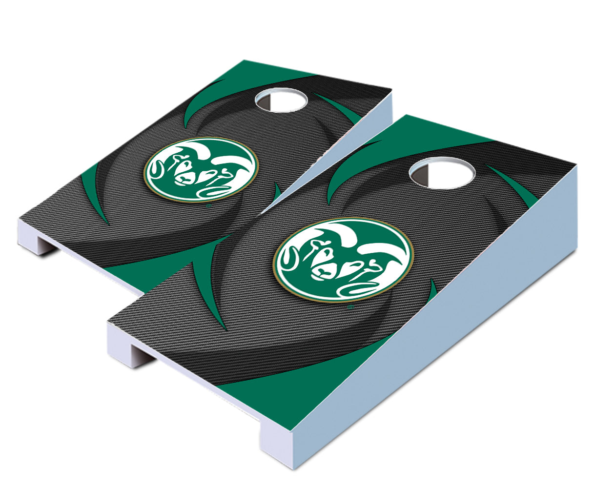 "Colorado State Swoosh" Tabletop Cornhole Boards