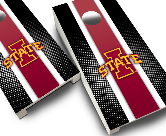 "Iowa State Striped" Tabletop Cornhole Boards