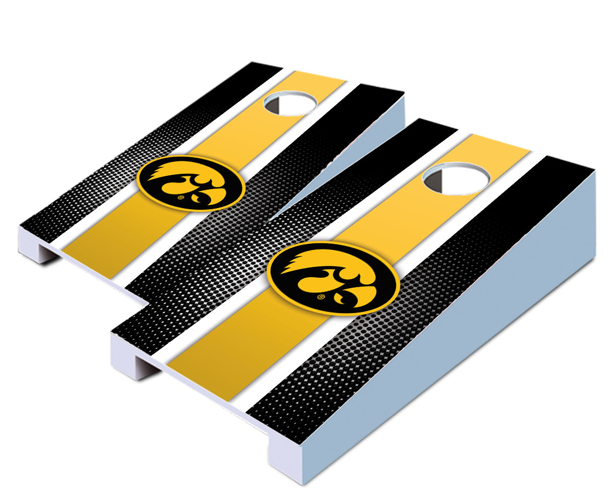 "Iowa Striped" Tabletop Cornhole Boards