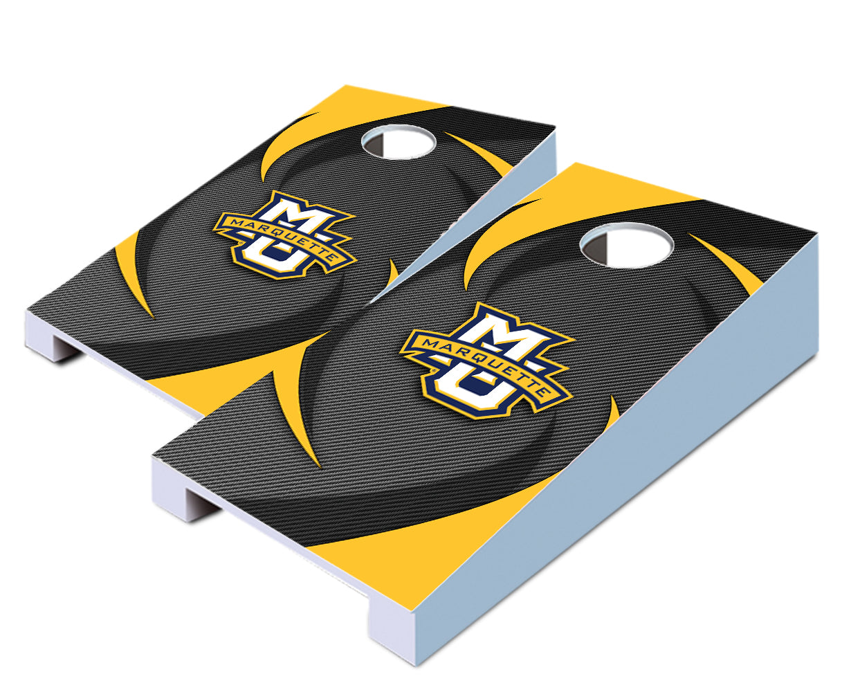 "Marquette Swoosh" Tabletop Cornhole Boards