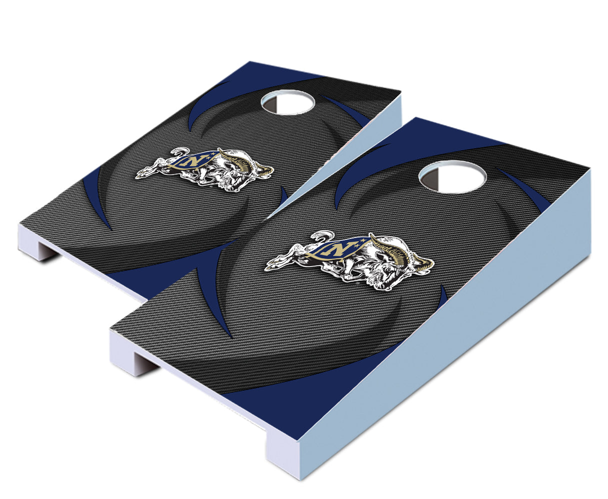 "Navy Swoosh" Tabletop Cornhole Boards