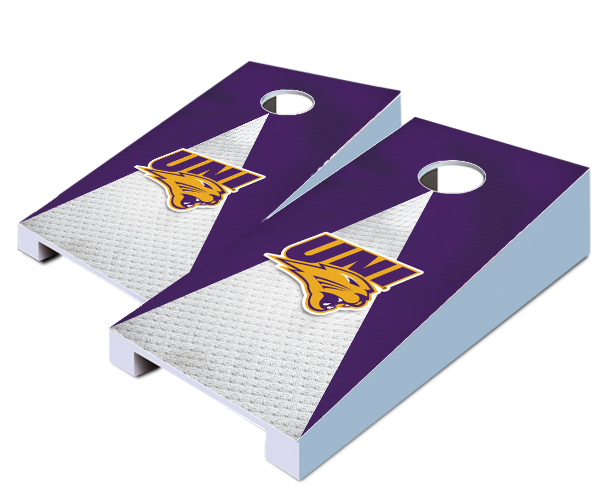 "Northern Iowa Jersey" Tabletop Cornhole Boards
