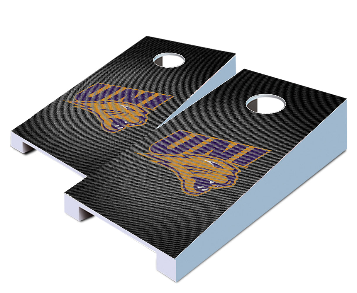 "Northern Iowa Slanted" Tabletop Cornhole Boards