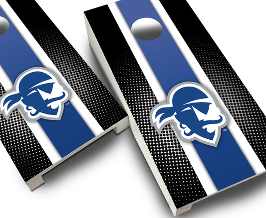 "Seton Hall Striped" Tabletop Cornhole Boards