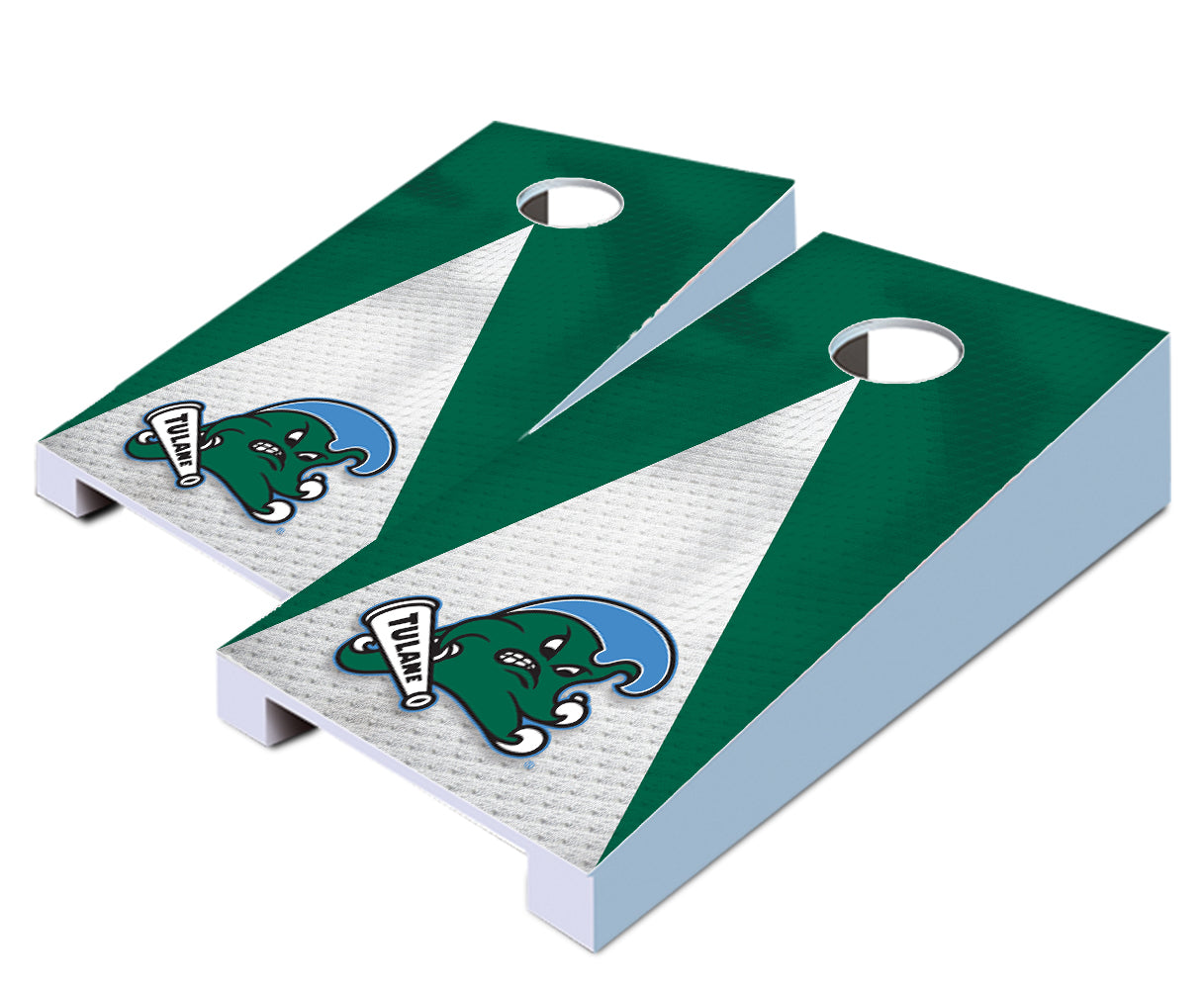 "Tulane Jersey" Tabletop Cornhole Boards