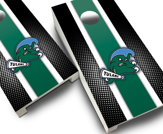 "Tulane Striped" Tabletop Cornhole Boards