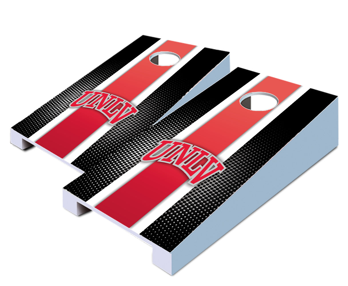 "UNLV Striped" Tabletop Cornhole Boards