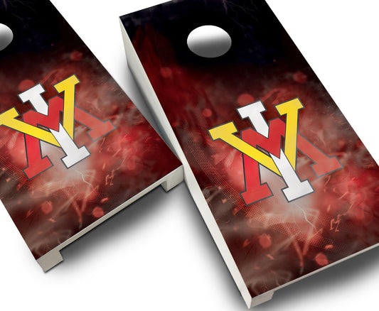 "VMI Smoke" Tabletop Cornhole Boards