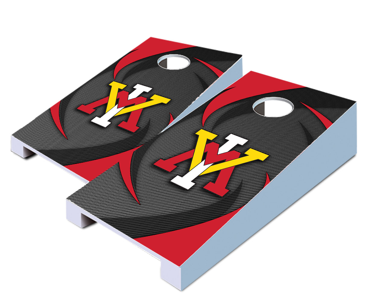 "VMI Swoosh" Tabletop Cornhole Boards
