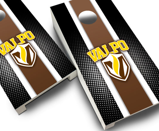 "Valparaiso Striped" Tabletop Cornhole Boards