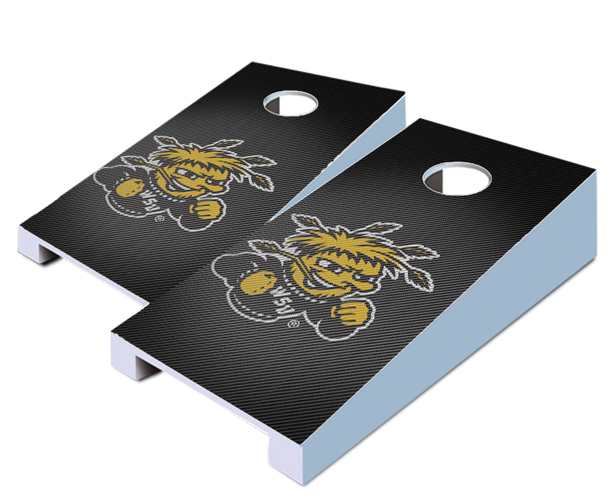 "Wichita State Slanted" Tabletop Cornhole Boards