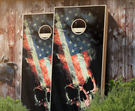 "American Skull" Cornhole Boards