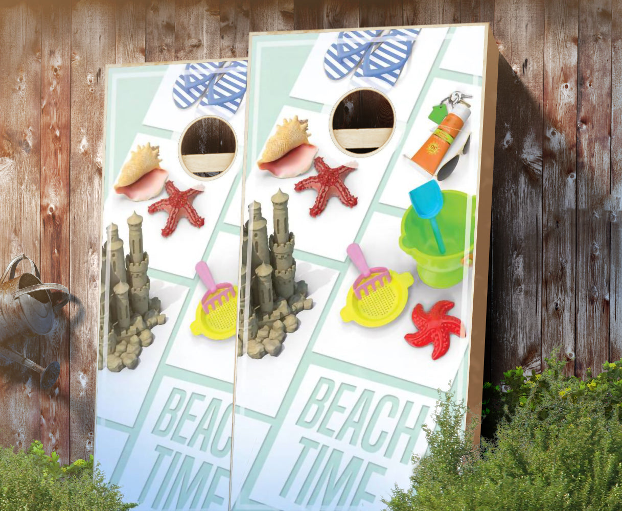"Beach Time" Cornhole Boards