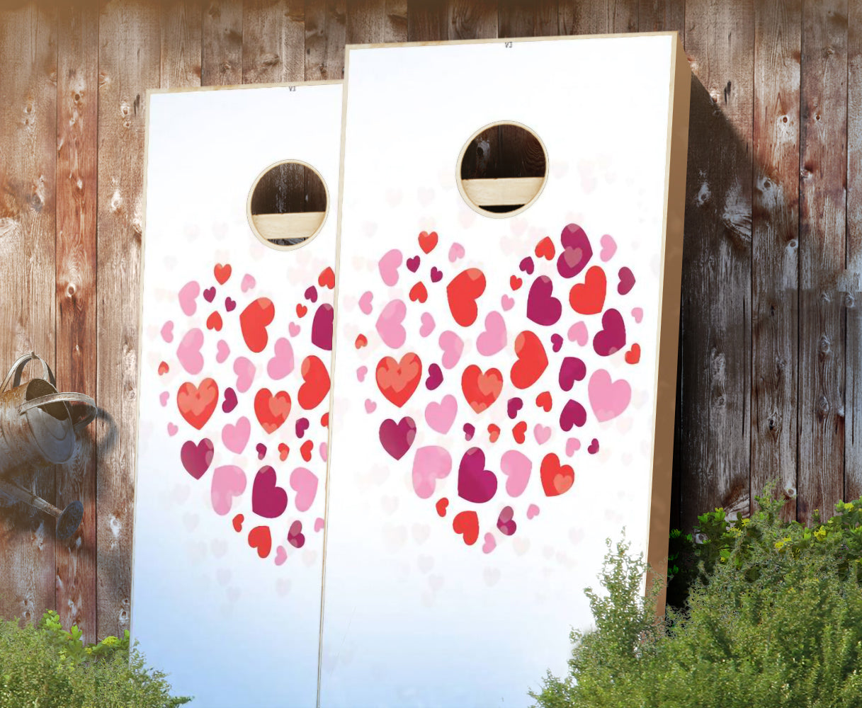 "Heart Heart" Cornhole Boards