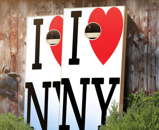 "I Heart NY" Cornhole Boards
