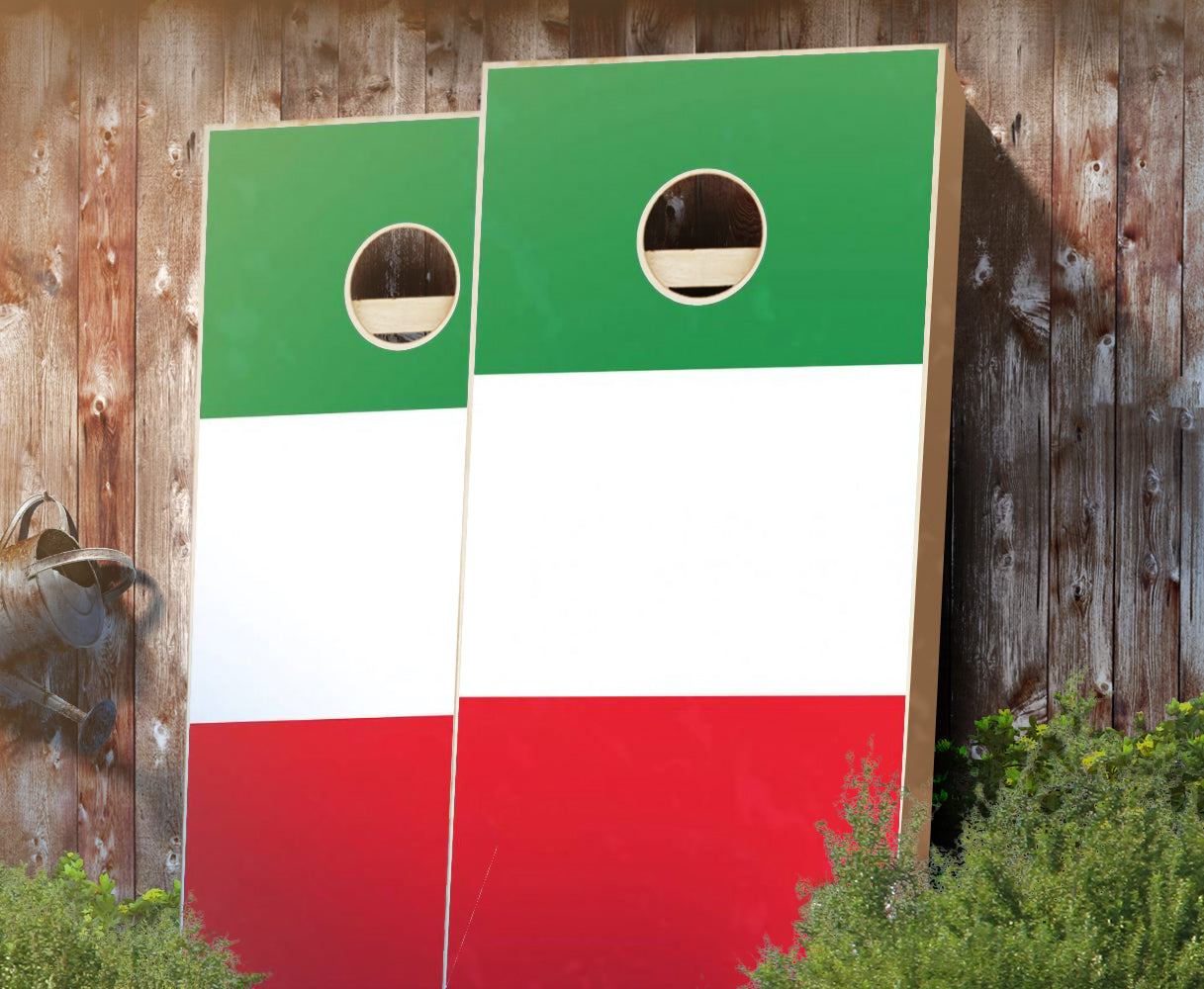 "Italian Flag" Cornhole Boards