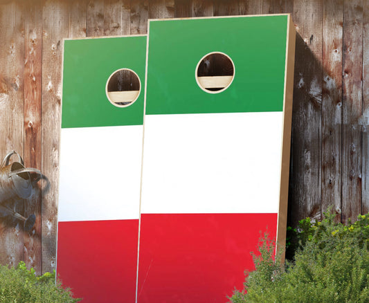 "Italian Flag" Cornhole Boards