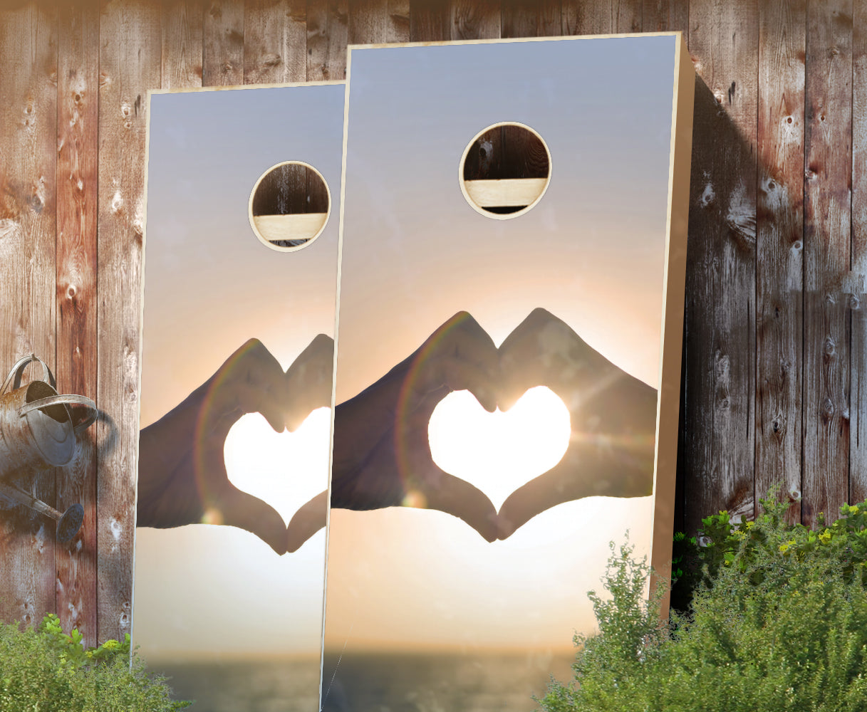 "Sunshine and Love" Cornhole Boards