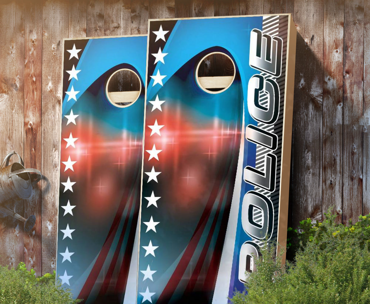 "Police" Cornhole Boards