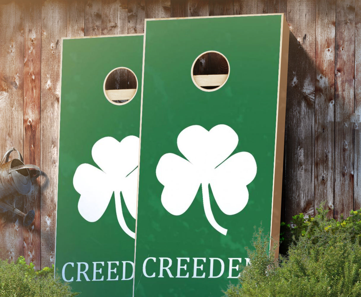 "Shamrock" Cornhole Boards