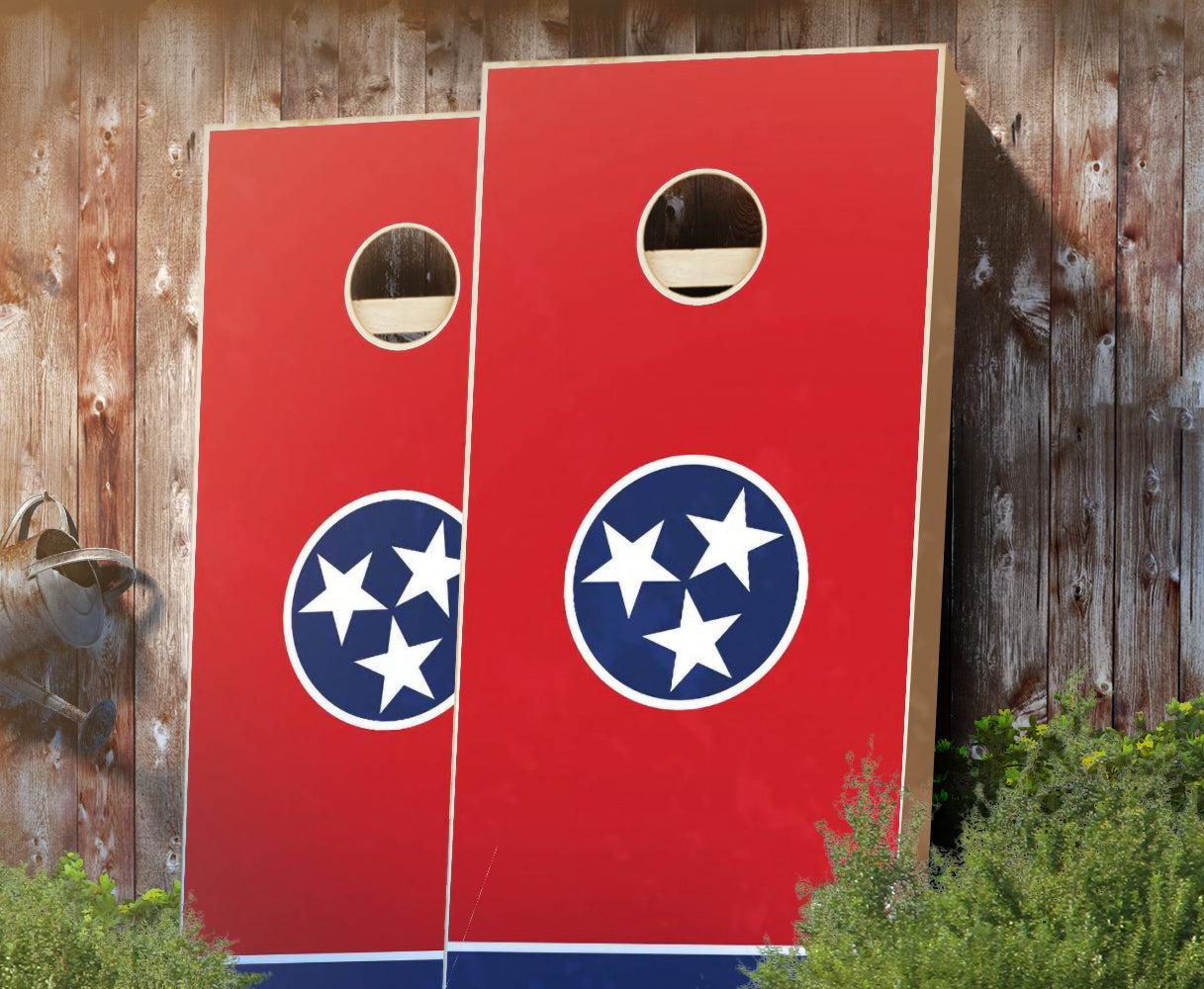 "Tennessee Flag" Cornhole Boards