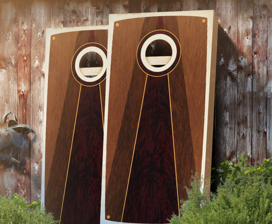 "Bennet Pyramid" Stained Cornhole Boards